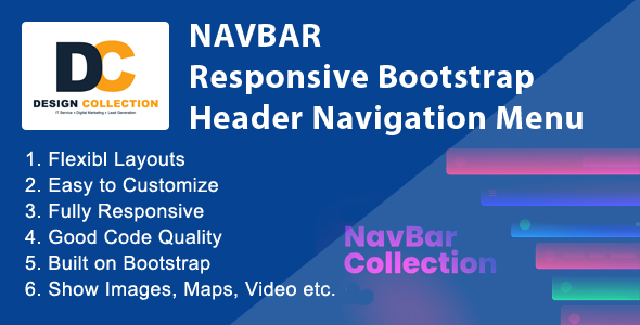 Navbar - Responsive Bootstrap Header Navigation Mega Menu