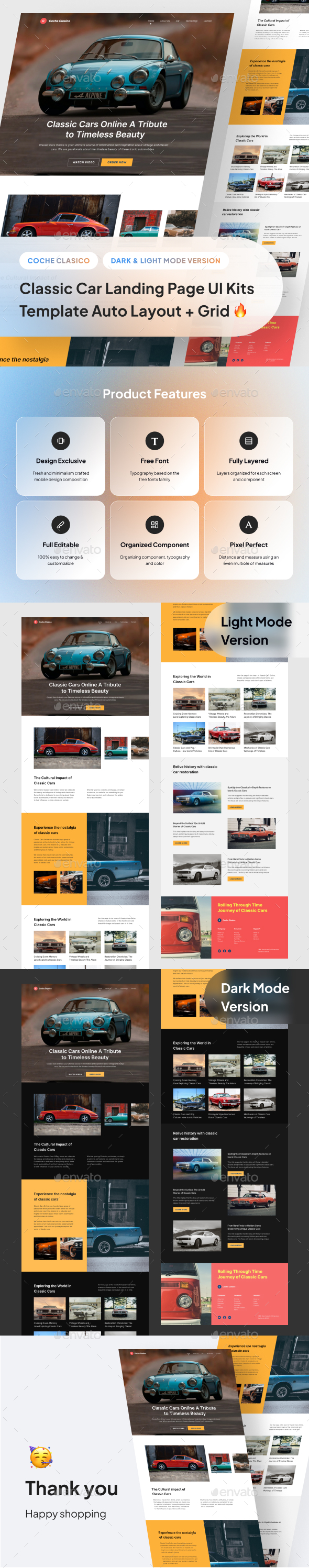 Coche Clasico - Classic Car Landing Page