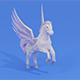 Pegasus Winged horse Horse with wings Flying Divine Rigged - 3DOcean Item for Sale