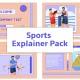 Sports Explainer Animation Scene Pack - VideoHive Item for Sale