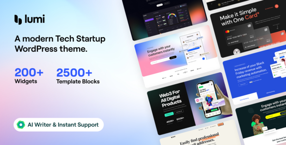 Read more about the article Lumi – Tech Startup WordPress Theme