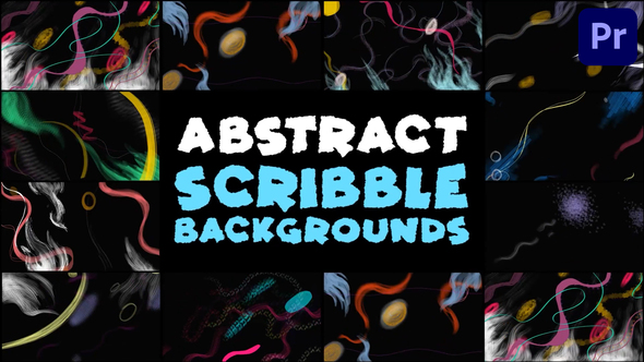 Abstract Scribble Backgrounds | Premiere Pro MOGRT