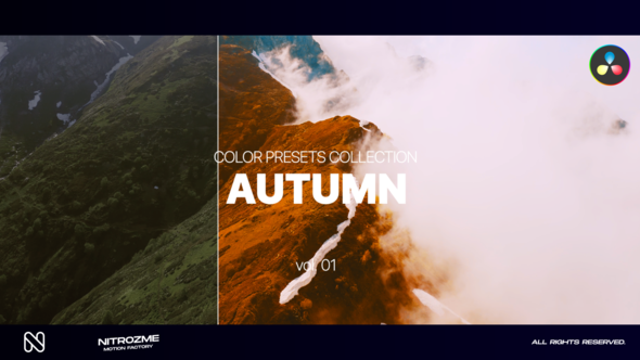 Autumn LUT Collection Vol. 01 for DaVinci Resolve