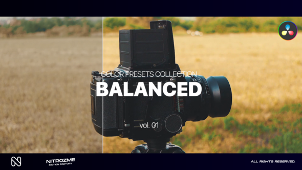 Balanced LUT Collection Vol. 01 for DaVinci Resolve