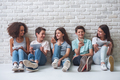 Teenagers with gadgets - PhotoDune Item for Sale