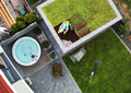 Perennial Succulents Sedum Green Roof Building Aerial View - PhotoDune Item for Sale