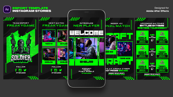 Esport Instagram Stories Template