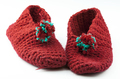 Red knitted slippers - PhotoDune Item for Sale