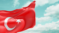 Turkish flag waving in the wind against the sky. National symbol of Turkey. Elections. - PhotoDune Item for Sale
