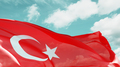 Turkish flag waving in the wind. National symbol of Turkey. - PhotoDune Item for Sale
