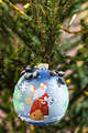 glass ball with santa claus image on xmas tree - PhotoDune Item for Sale