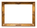 old horizontal golden baroque picture frame cutout - PhotoDune Item for Sale