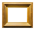 old horizontal very wide golden wood picture frame - PhotoDune Item for Sale