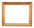 old horizontal carved picture frame isolated - PhotoDune Item for Sale