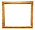old horizontal gold carved wooden picture frame - PhotoDune Item for Sale