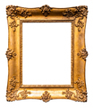 old vertical rococo wide gold wooden picture frame - PhotoDune Item for Sale