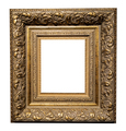 very wide carved bronze picture frame isolated - PhotoDune Item for Sale