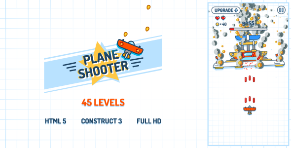 Plane Shooter - HTML5 Game (Construct3)