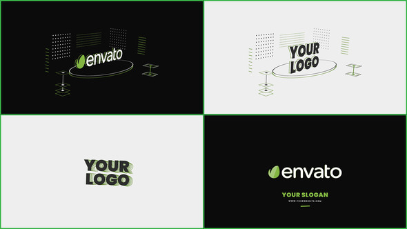 3D Isometric Logo Animation