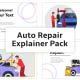 Auto Repair Explainer Animation Scene - VideoHive Item for Sale