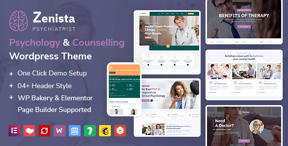 Zenista – Psychology & Counseling WordPress Theme