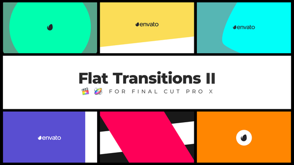 Flat Transitions II | FCPX alt