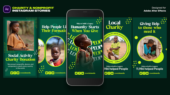 Charity & Nonprofit Instagram Stories Template