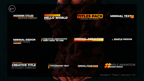 Modern Titles | After Effects