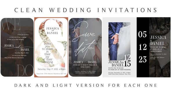 Clean Wedding Invitation