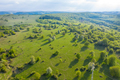 Aerial view of a green wild pasture in the spring - PhotoDune Item for Sale
