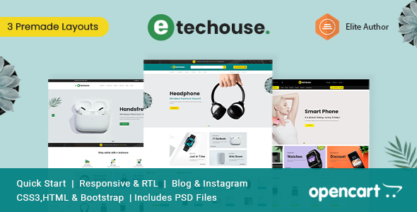 Techhouse – Electronics & Gadgets Opencart Theme