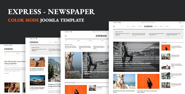 Express - Newspaper & News Joomla 5 Template