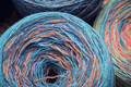 Colorful section-dyed wool yarn skein for knitting and crocheting - PhotoDune Item for Sale