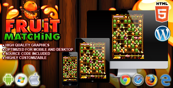 Fruit Matching - HTML5 Matching Game