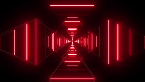 Abstract Red Geometric Vj Loops Pack 4k