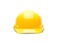 Yellow Hard Hat and Gloves on White - PhotoDune Item for Sale
