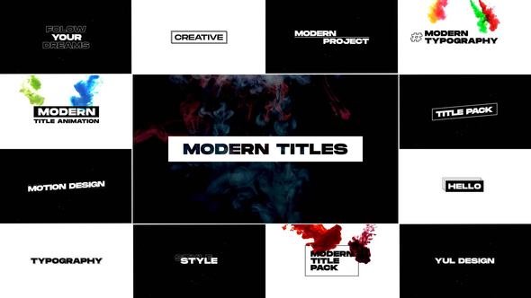 Modern Titles 1.0 | MOGRT