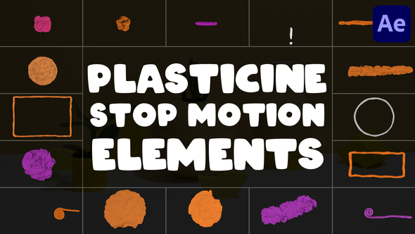 Plasticine Stop Motion Elements | After Effects