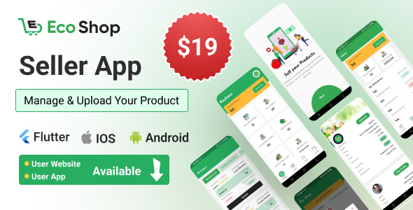 EcoShop - Multivendor eCommerce Flutter Seller App