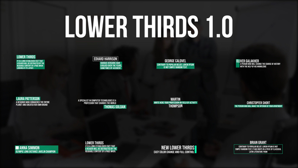 Lower Thirds 1.0 | After Effects alt