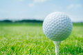 Golf ball on tee - PhotoDune Item for Sale