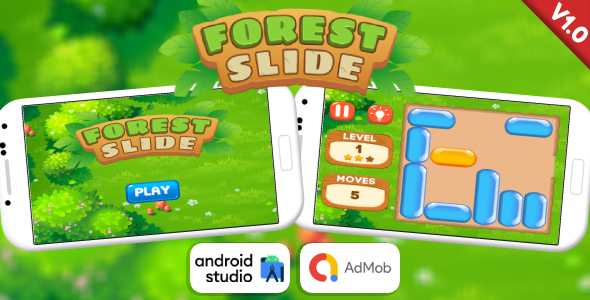Forest Slide - Slide Puzzle Game Android Studio Project with AdMob Ads + Ready to Publish