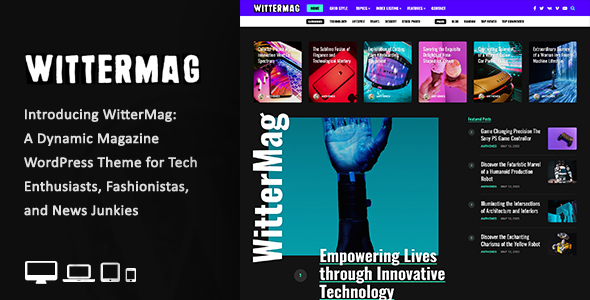 WitterMag - Modern Magazine WordPress Theme