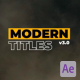 Modern Titles v3.0 | After Effects - VideoHive Item for Sale