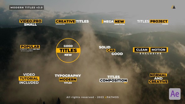 Modern Titles v3.0 | After Effects