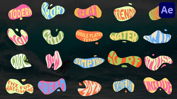 Bubble Plates Titles | After Effects alt