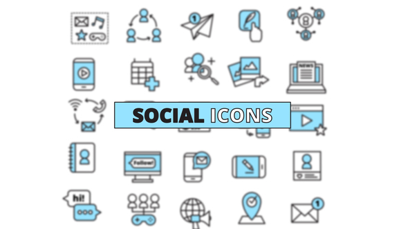 25 Clean Social Icons