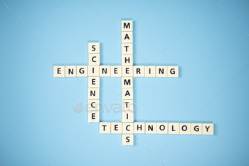 e, Engineering, Technology, Mathematics. Education concept