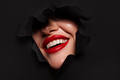 Beautiful woman with perfect skin on black background. Beauty and skin care concept. - PhotoDune Item for Sale