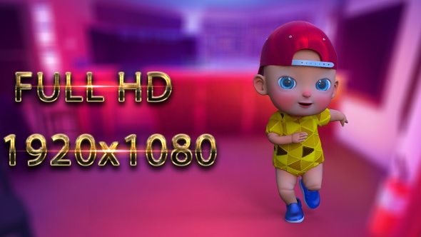 Cartoon Baby Dance V01